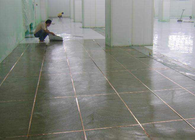 Conductive ESD pvc tile flooring